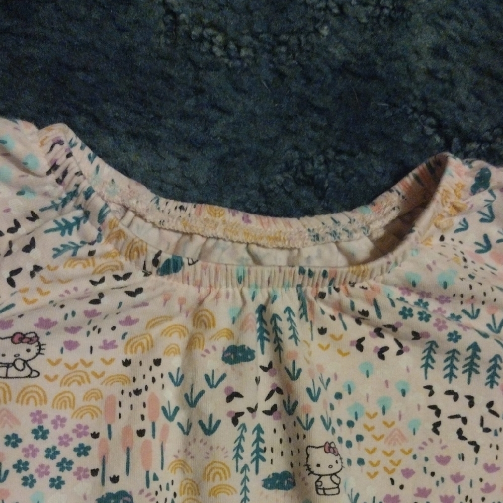 Hello Kitty Pink and Yellow Kids One Piece - Picture 4 of 10